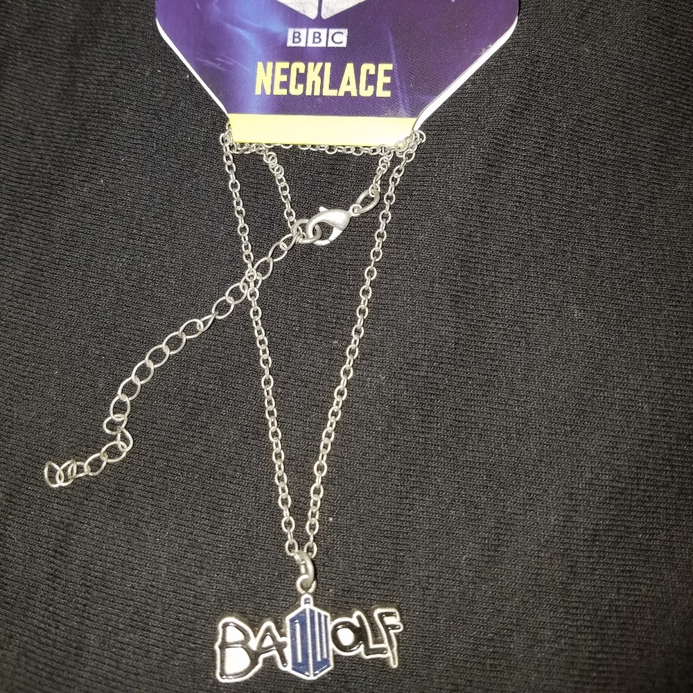 New with Tags Doctor Who Bad Wolf Necklace